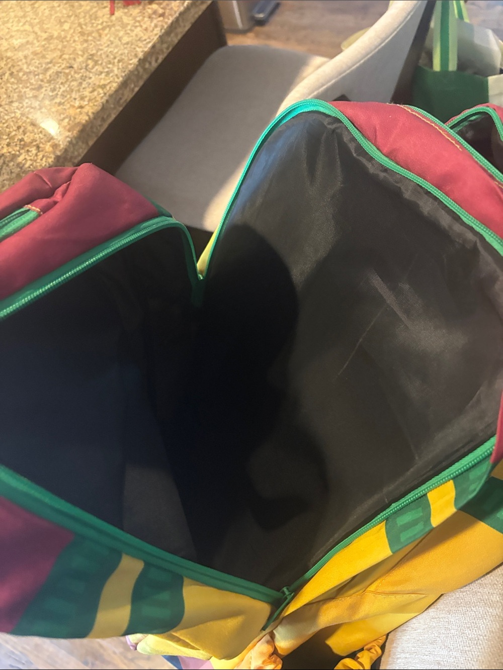 Baseball Lifestyle Kids Yellow & Green Colorblock Backpack - Picture 3 of 6